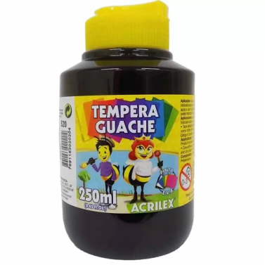 Tinta Guache 250ml 520 Preto