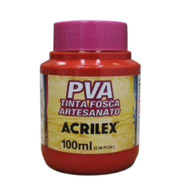 Tinta Pva 100ml 508 Vermelho Escarlete