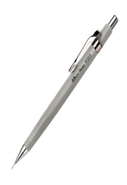 Lapiseira 0,3mm P203 Metalica Prata Pentel