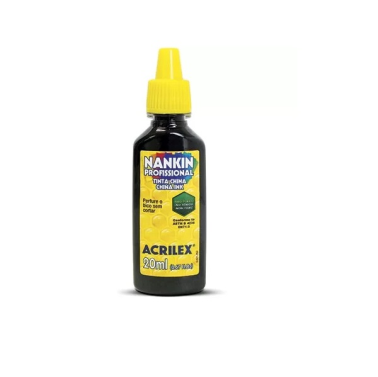 Tinta Nanquim 20ml 520 Preto Acrilex