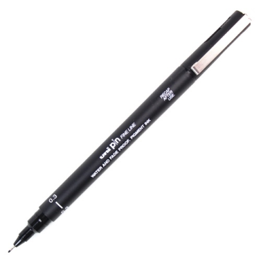 Caneta Nanquim 0,3mm Preto Unipin
