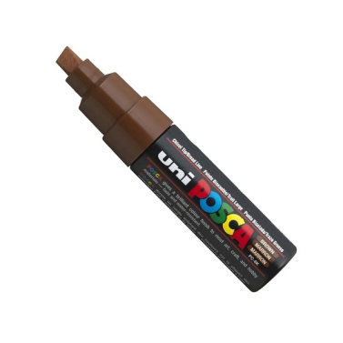 Caneta Posca Pc-8k Marrom Uniball