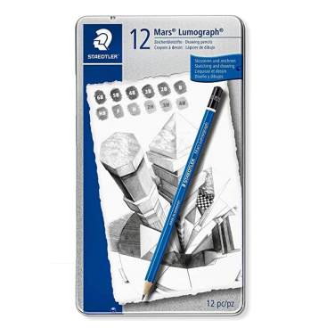 Estojo Lápis Graduado Lumograph 6b-4h C/12 100g1212 Staedtler