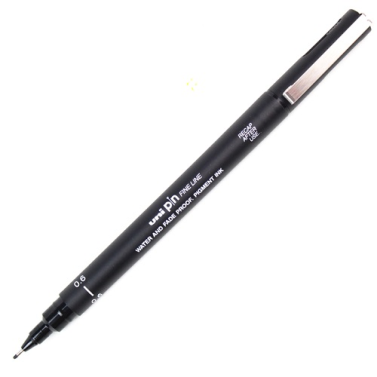 Caneta Nanquim 0,6mm Preto Unipin