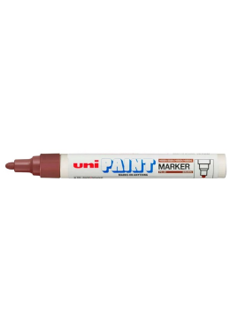 Marcador Uni Paint PX-20 Marrom Uniball