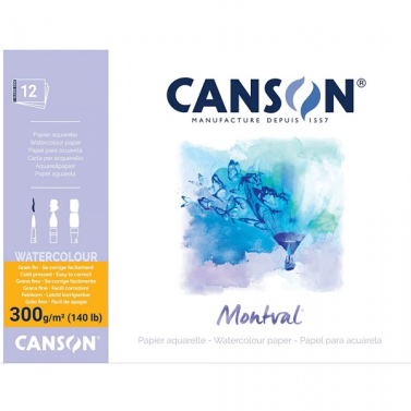 Bloco Montval Aquarelle Tf 300g A3 12fls 60807320sa Canson