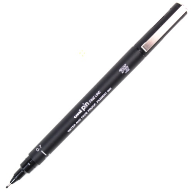 Caneta Nanquim 0,7mm Preto Unipin