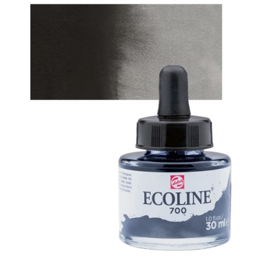 Tinta Aquarela Liquida 30ml 700 Black Ecoline