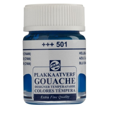 Tinta Guache 16ml 501 Cyan Talens