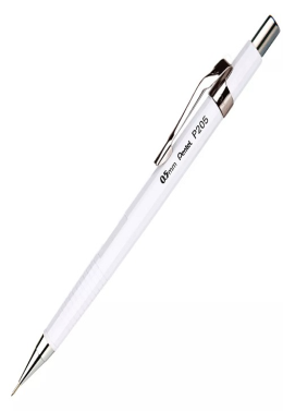 Lapiseira 0,5mm P205 Branca Pentel
