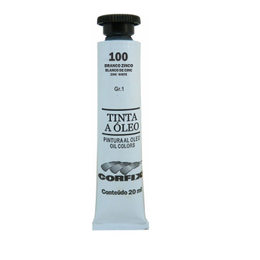 Tinta Oleo 20ml 100 Branco Zinco G1 Corfix