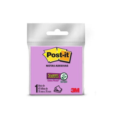 Post-it 654 76x76 45fls Roxo 3m