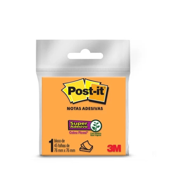 Post-It 654 76x76 45fls Laranja 3M