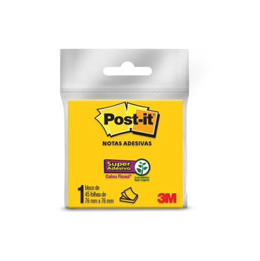Post-It 654 76x76 45fls Amarelo Neon 3M