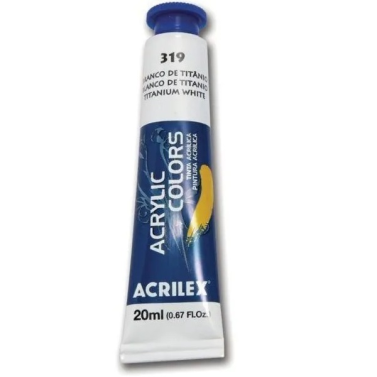 Tinta Acrilica 20ml 319 Branco Titaneo Acrilex