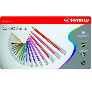 Estojo Lápis Pastel Aquarelável c/36 Carbothello Stabilo