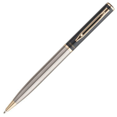 Caneta Esfero Capricci Prata/Preta DI12601X Crown