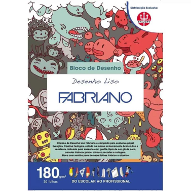 Bloco de Desenho 180gr A3 30fls Trident