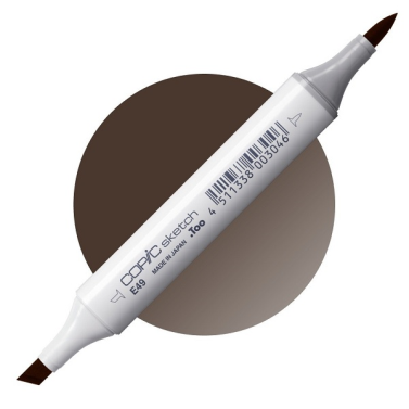 Marcador Sketch Copic E49 Dark Bark