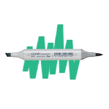 Marcador Sketch Copic G19 Bright Parrot Green