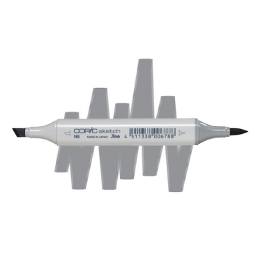 Marcador Sketch Copic N6 Neutral Gray 6