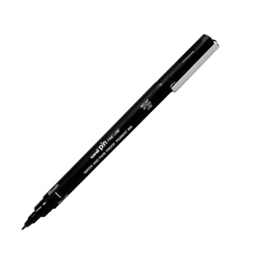 Caneta Nanquim Brush Br-200 Preto Unipin