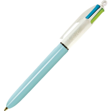 Caneta Esf. 4 Cores Retratil  Refresh Azul Bic