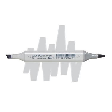 Marcador Sketch Copic N3 Neutral Gray 3