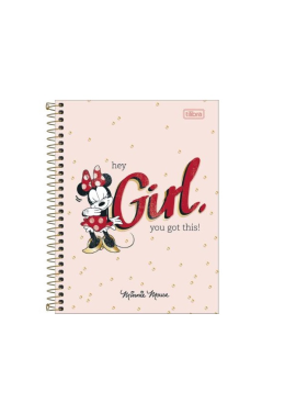 Caderno Colegial Esp. Cd 1x1 80fls Minnie 294632 Tilibra