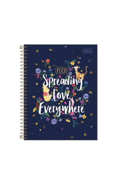 Caderno Colegial Esp. Cd 1x1 80fls Pooh 292966 Tilibra