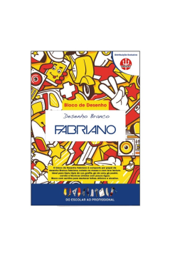 Bloco de Desenho 200gr A3 20fls Fabriano