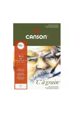 Bloco Desenho 220g A4+ C´a Grain 8fls 60056371