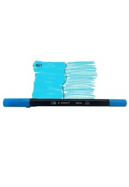 Caneta Pincel Azul Claro 451 Bismark