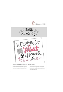 Bloco Desenho Hand Lettering 170g A5 25fls Hahnemuhle