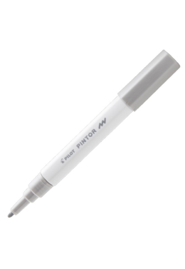 Marcador Permanente Pintor F 1,0mm Prata Pilot