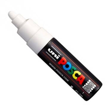 Caneta Posca PC-7M Branca Uniball