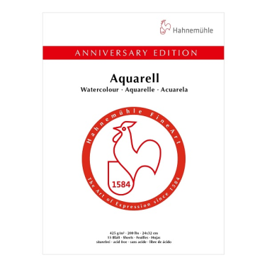 Bloco 425gr 24x32cm Textura Fina Anniversary 15fls 10650070 Hahnnemuhle