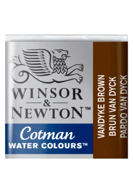 Aquarela Pastilha Vandyke Brown 0301676 Winsor & Newton