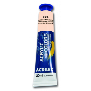 Tinta Acrilica 20ml 304 Amarelo Napoles Carne Acrilex