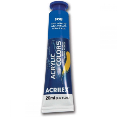 Tinta Acrilica 20ml 308 Azul Cobalto Acrilex
