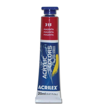 Tinta Acrilica 20ml 315 Magenta Acrilex