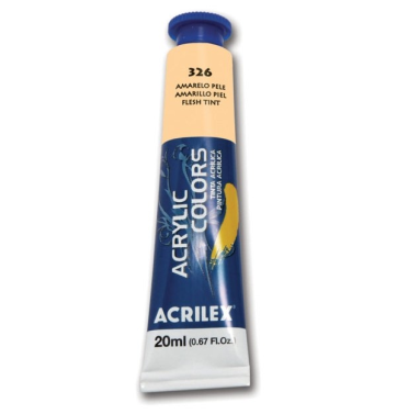 Tinta Acrilica 20ml 326 Amarelo Pele Acrilex
