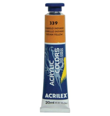 Tinta Acrilica 20ml 339 Amarelo Indiano Acrilex