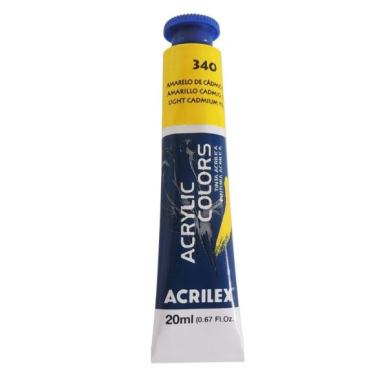 Tinta Acrilica 20ml 340 Amarelo de Cadmio Claro Acrilex
