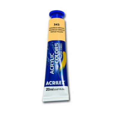 Tinta Acrilica 20ml 342 Amarelo Napoles Acrilex