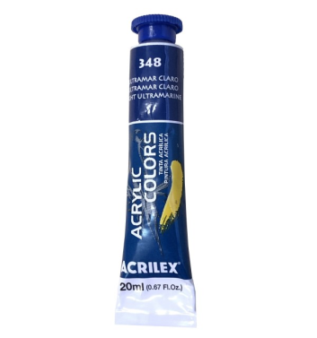Tinta Acrilica 20ml 348 Azul Ultramar Claro Acrilex