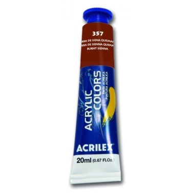 Tinta Acrilica 20ml 357 Terra de Siena Queimada Acrilex