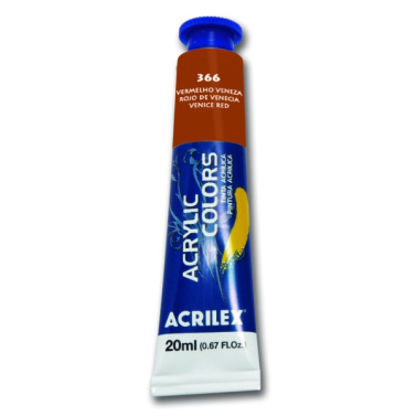 Tinta Acrilica 20ml 366 Vermelho Veneza Acrilex