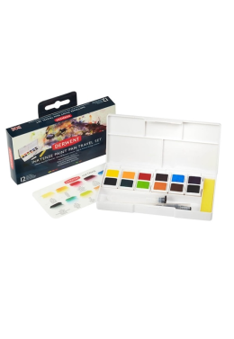 Estojo Aquarela Pastilha C/12 Inktense 297968 Derwent