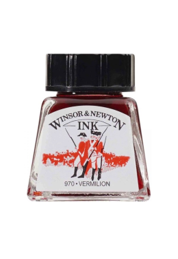 Tinta Desenho 14ml Vermilion 1005680 Winsor e Newton